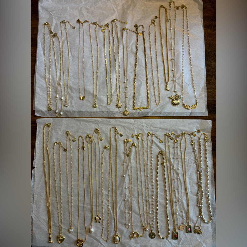 Evry Jewels Gold Necklace BUNDLE